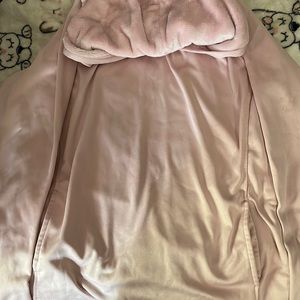 Pink fleece sweater